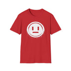 Meh Emoji Face Coin Grunge T-Shirt - Minimal Neutral Emoticon Tee