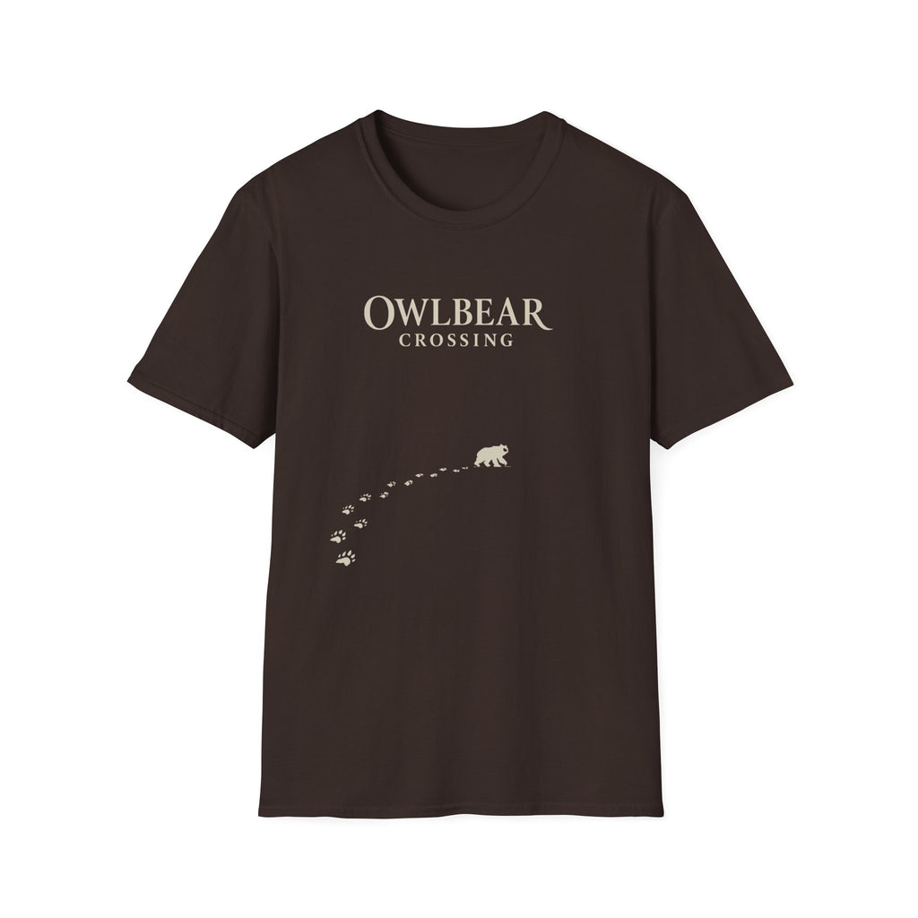 Owlbear Crossing T‑Shirt — Cute Fantasy Creature Graphic Tee