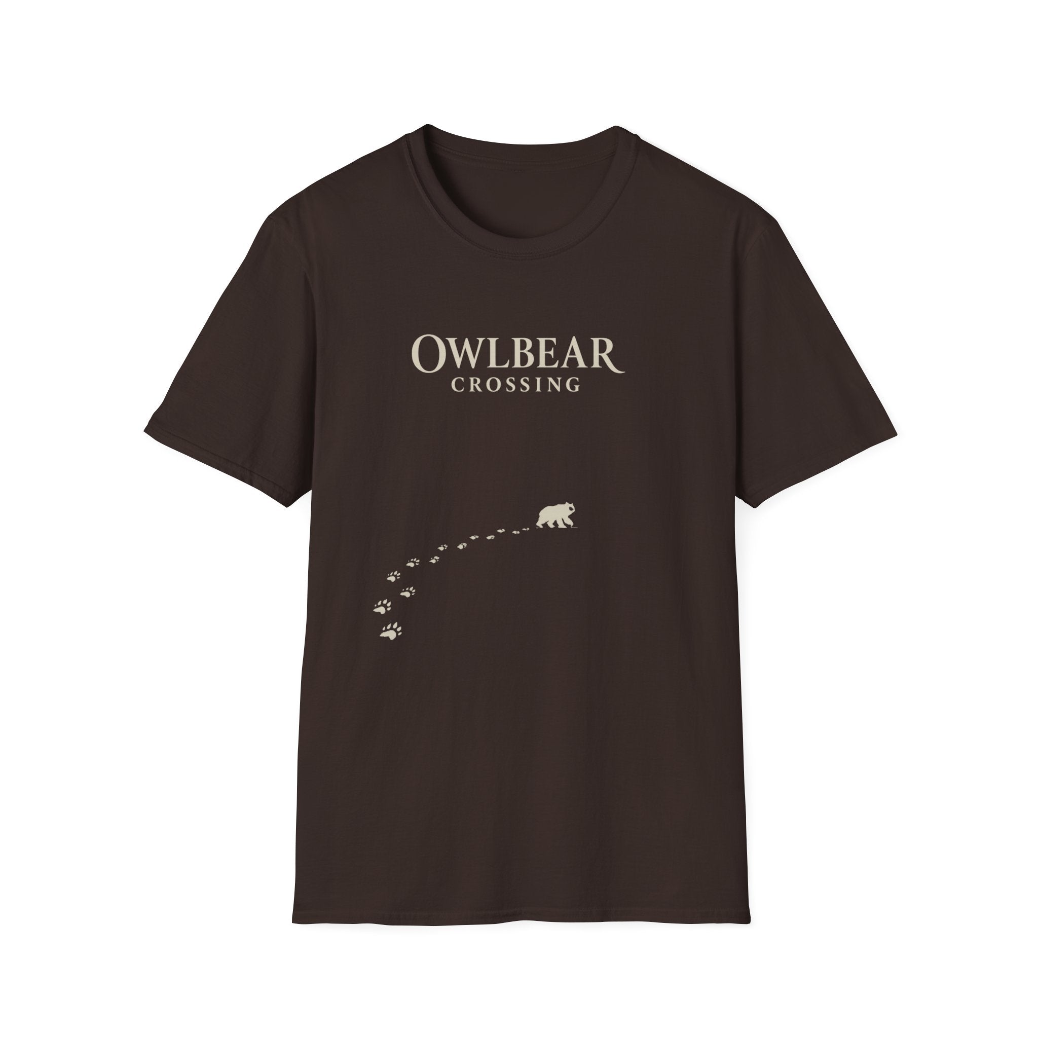 Owlbear Crossing T‑Shirt — Cute Fantasy Creature Graphic Tee