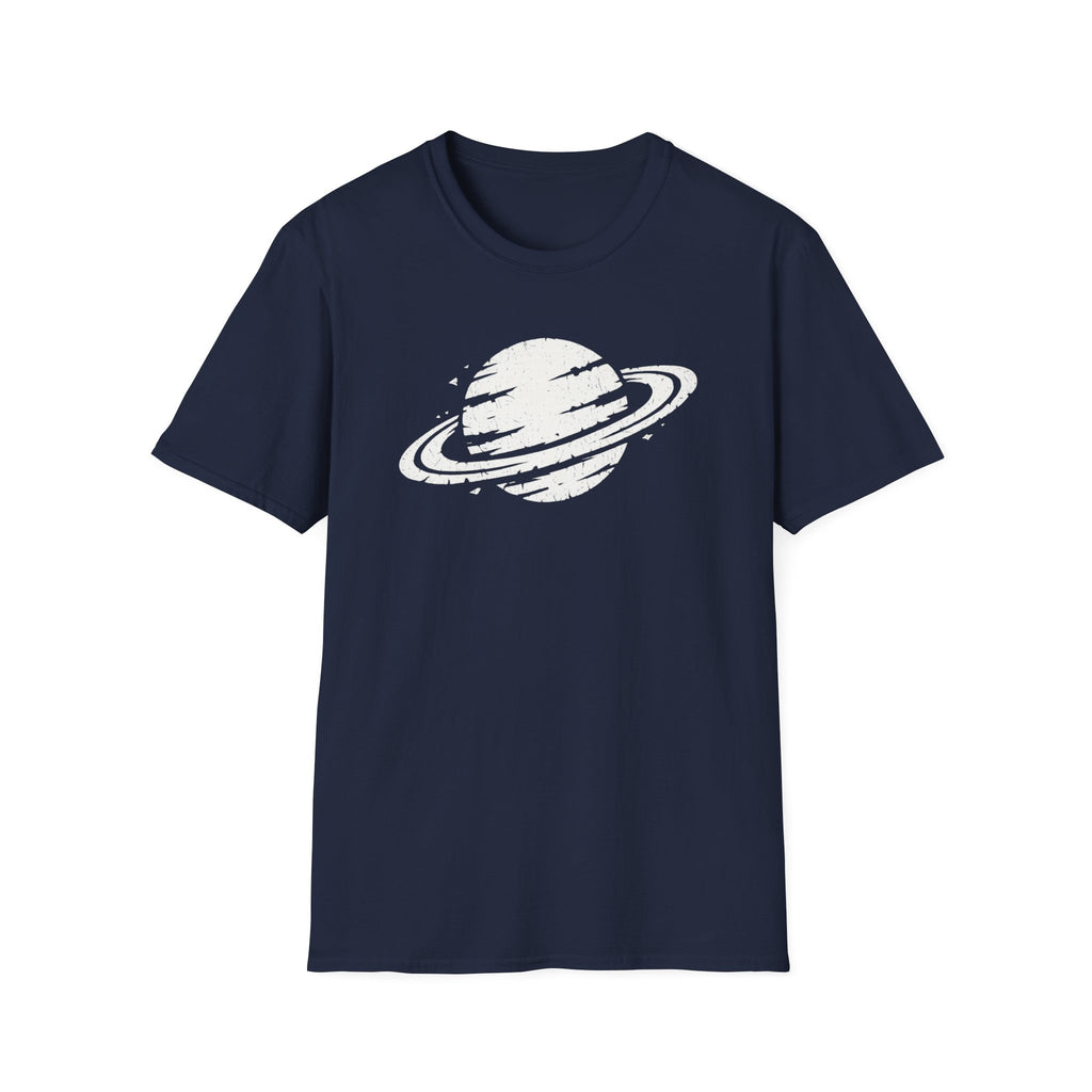 Distressed Saturn Graphic T-Shirt - Vintage Planet Space Tee