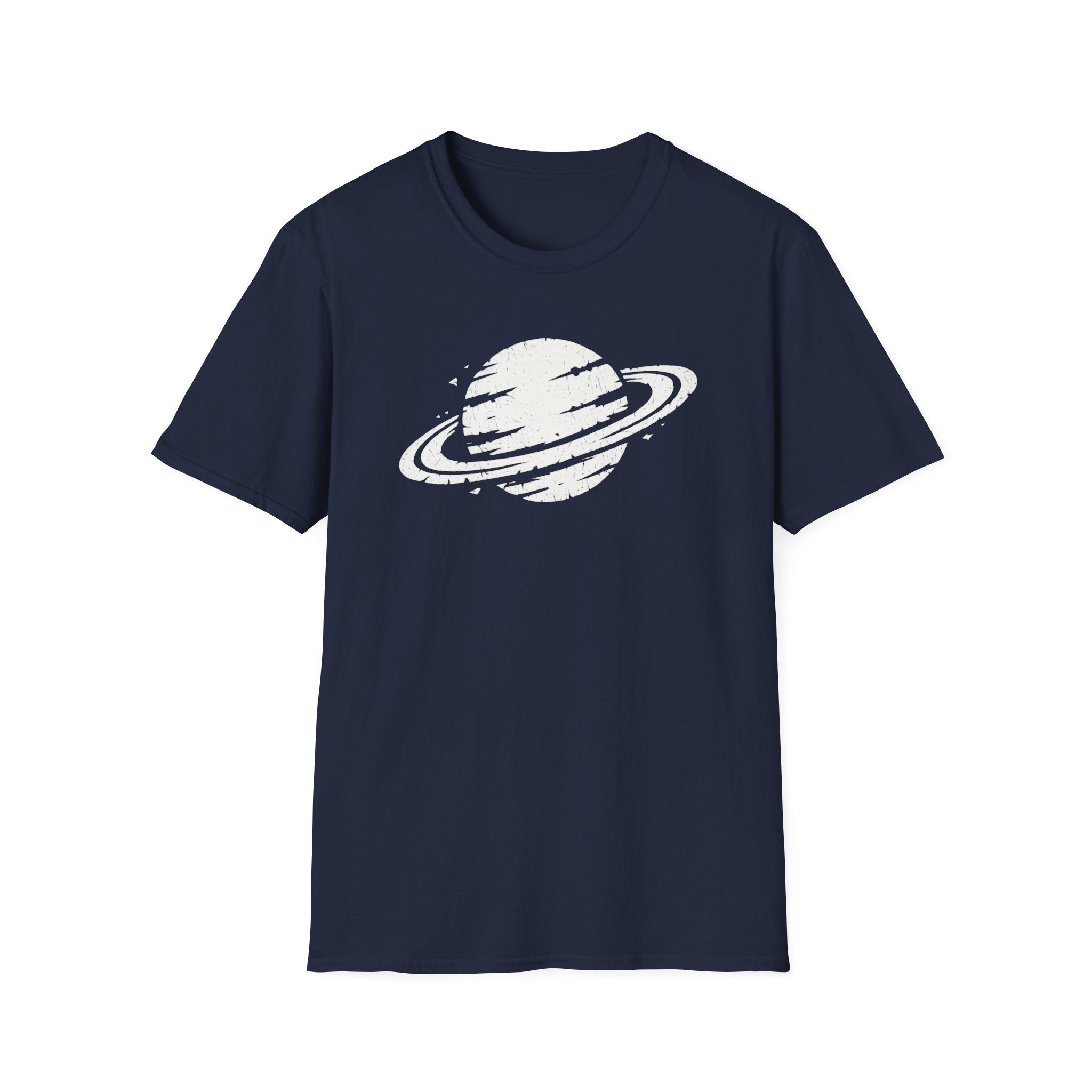 Distressed Saturn Graphic T-Shirt - Vintage Planet Space Tee