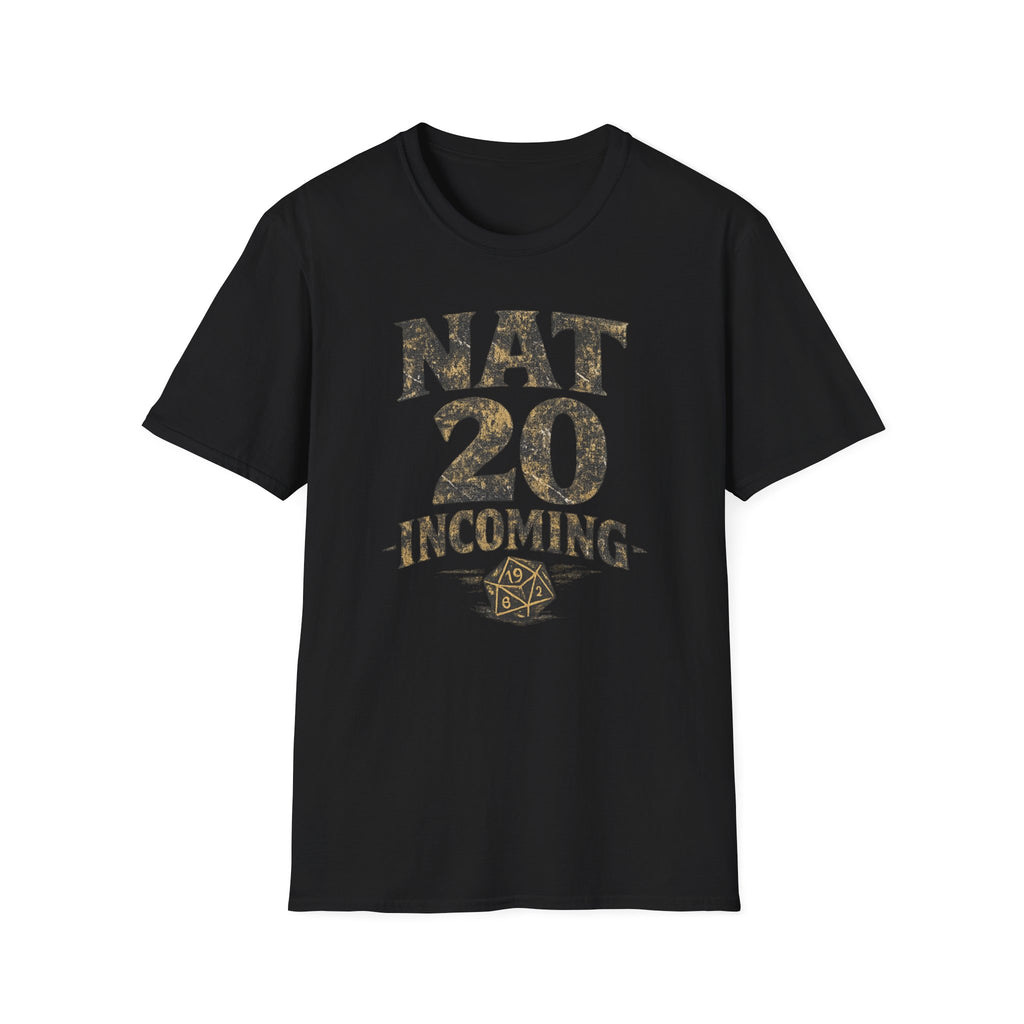Nat 20 Incoming T-Shirt — D20