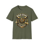 Bad RNG T-Shirt — D20 Critical Fail Gamer Tee (Still Here)