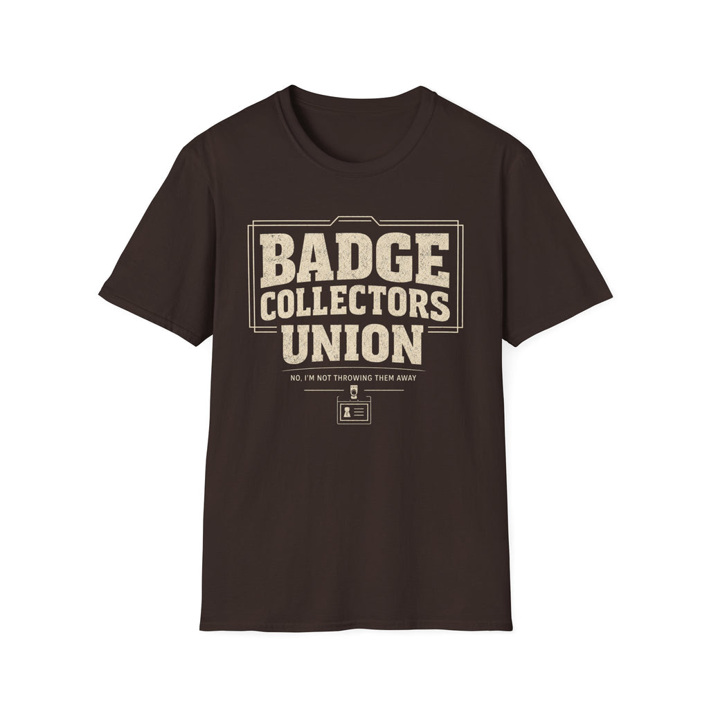 Badge Collectors Union T-Shirt - Vintage Convention Badge Collector Tee