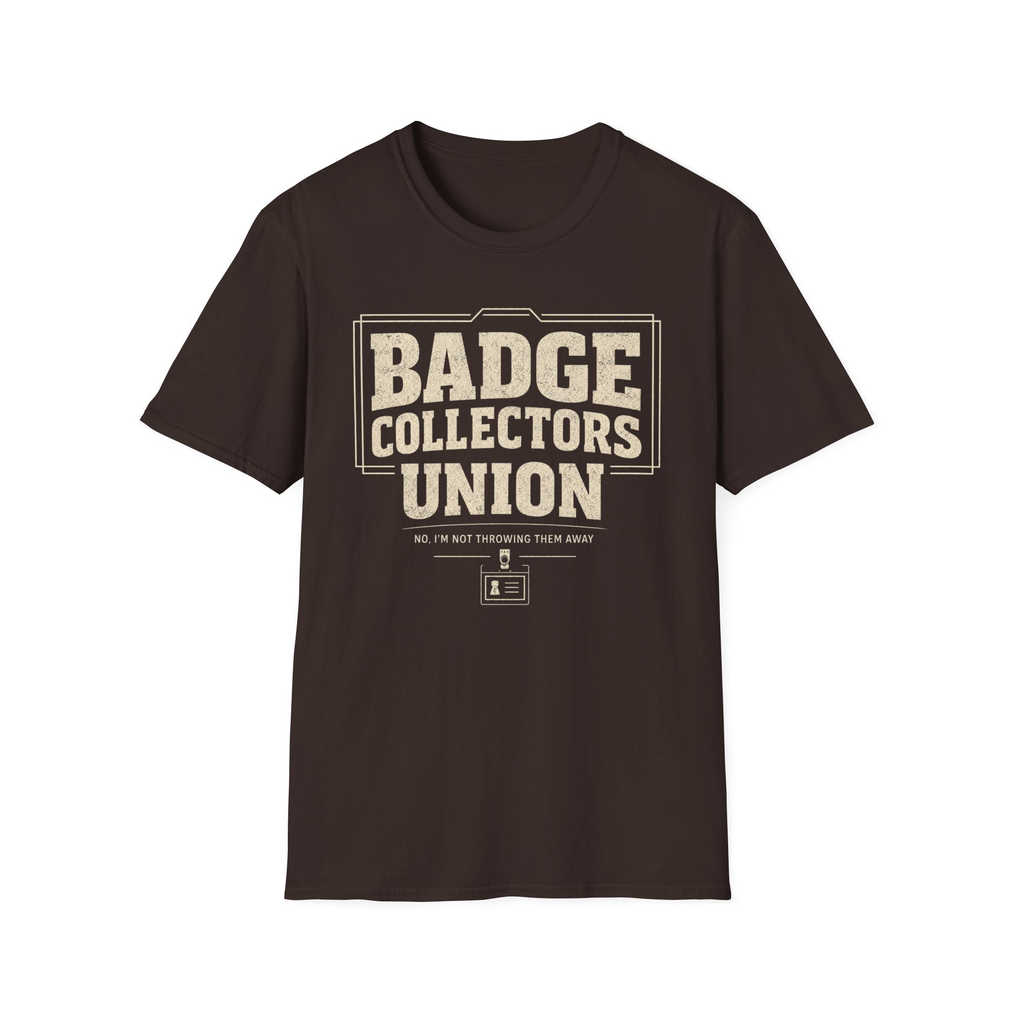 Badge Collectors Union T-Shirt - Vintage Convention Badge Collector Tee