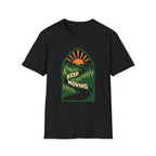 Keep Moving Adventure T-Shirt - Mountain Sunrise Graphic Tee