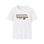 Grinding T-Shirt — Motivational Hustle Tee with Progress Bar & Gear