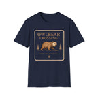 Owlbear Crossing Sign T-Shirt - Fantasy Creature Graphic Tee
