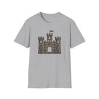 Stone Castle Graphic T‑Shirt — Brick Fortress Illustration Tee