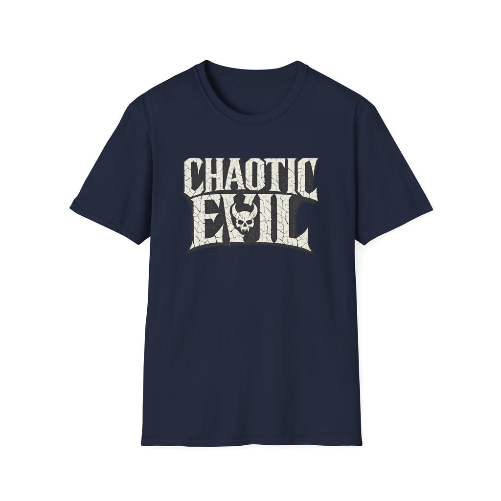 Chaotic Evil Skull T-Shirt - D&D Inspired Gothic Roleplay Tee