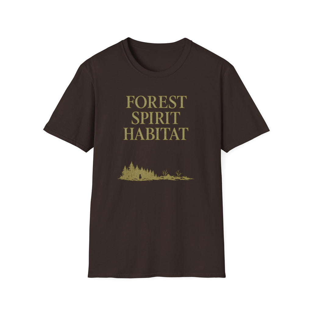 Forest Spirit Habitat T-Shirt - Fantasy Nature Lover Graphic Tee