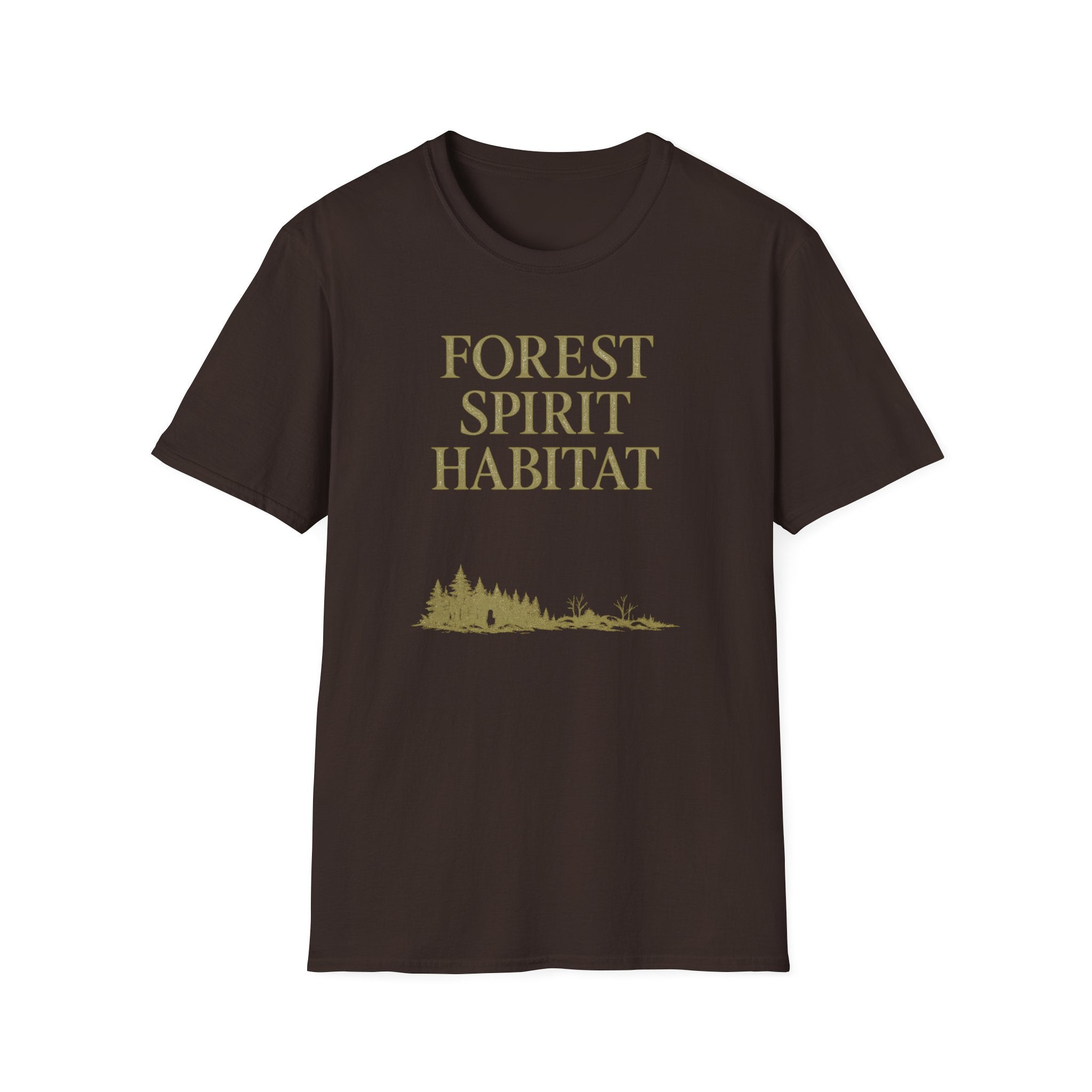 Forest Spirit Habitat T-Shirt - Fantasy Nature Lover Graphic Tee