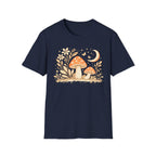 Whimsical Mushroom Moon T-Shirt - Forest Graphic Tee