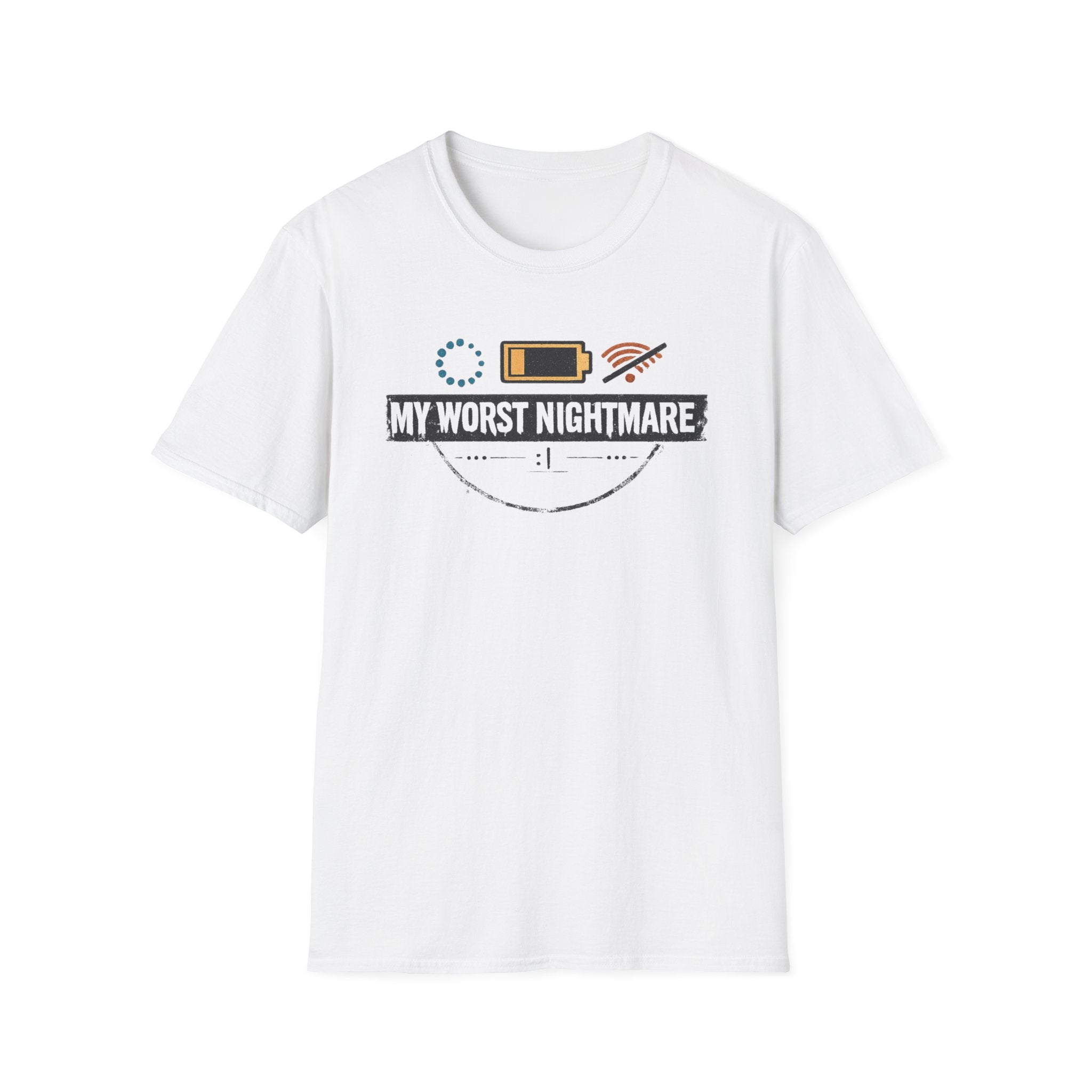 “My Worst Nightmare” T-Shirt - Low Battery & No Signal Graphic Tee