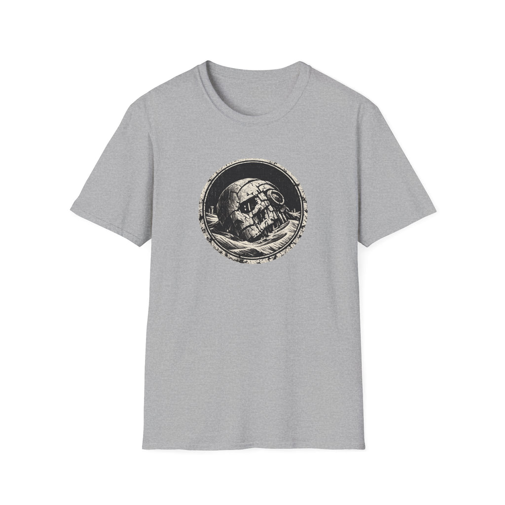 Buried Robot T‑Shirt – Vintage Space Helmet Graphic Tee