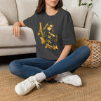 Comic Girl - Noir Femme Illustration T-Shirt