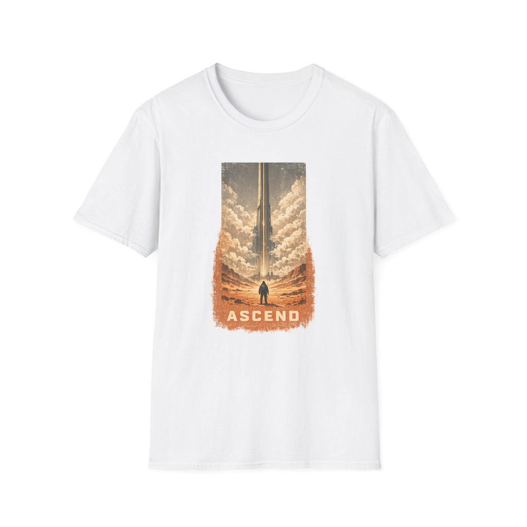 Ascend Sci-Fi T‑Shirt — Vintage Space Launch Graphic
