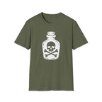 Poison Bottle Skull & Crossbones T-Shirt - Gothic Tee