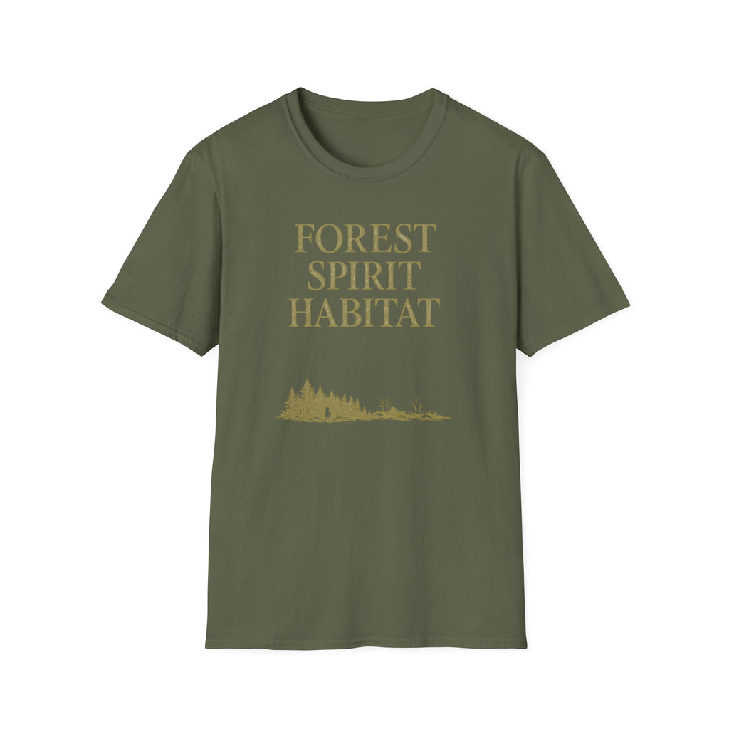 Forest Spirit Habitat T-Shirt - Fantasy Nature Lover Graphic Tee