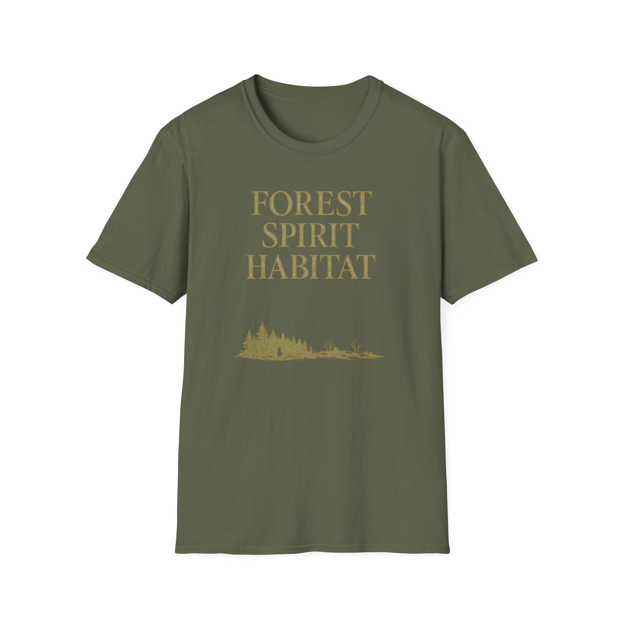 Forest Spirit Habitat T-Shirt - Fantasy Nature Lover Graphic Tee