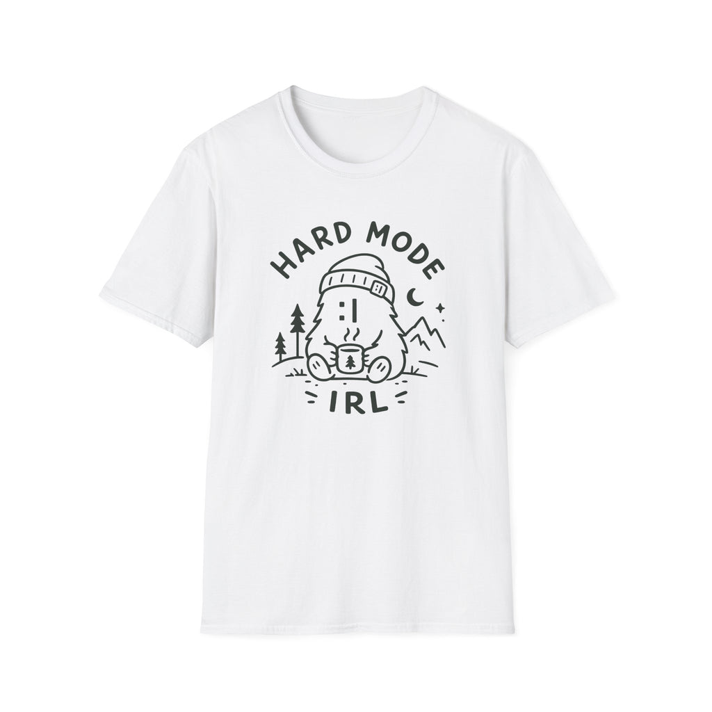 Hard Mode Cute Monster T‑Shirt — Cozy Outdoorsy Graphic Tee