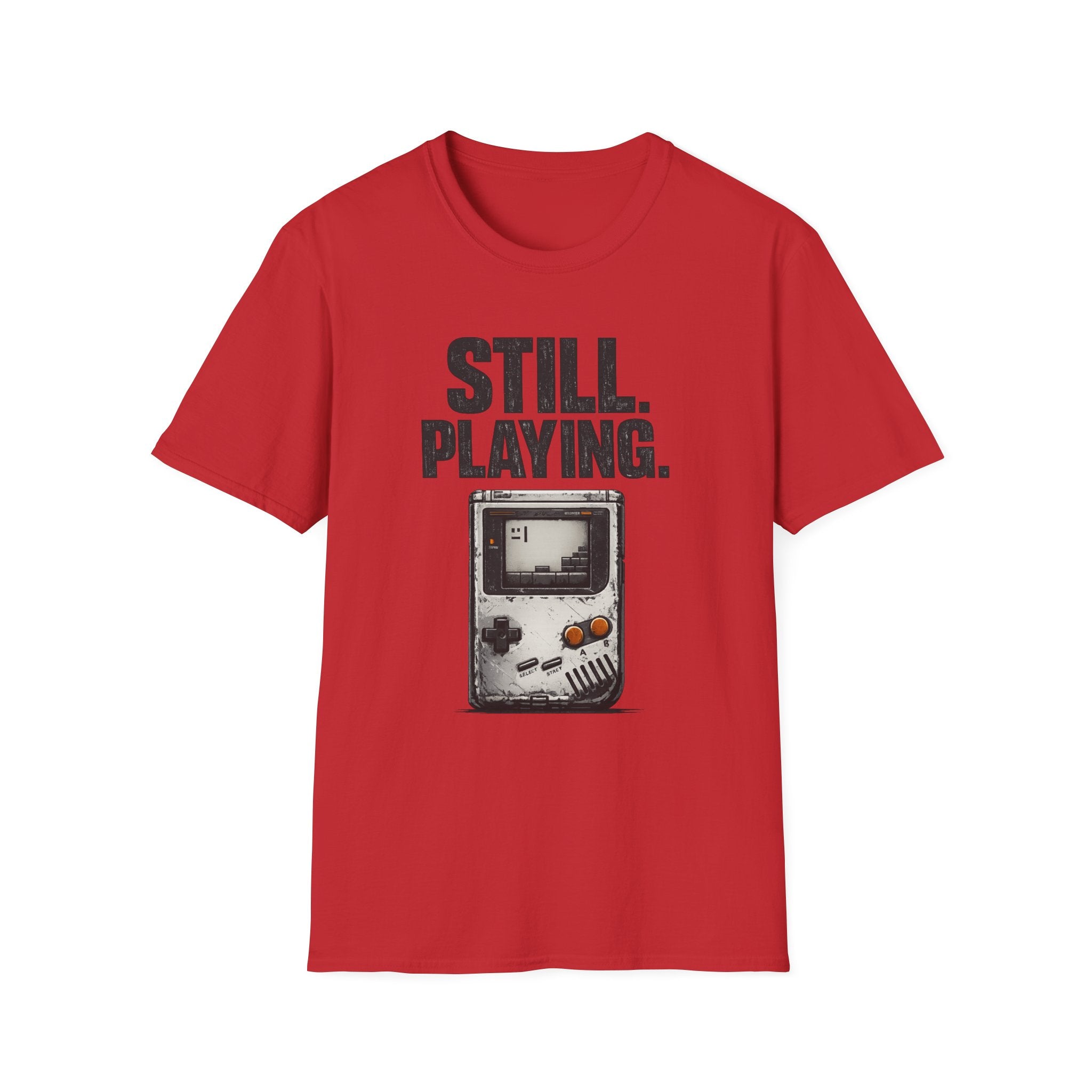 "Still. Playing." T-Shirt - Retro Game System Design, Gamer Nostalgia Tee