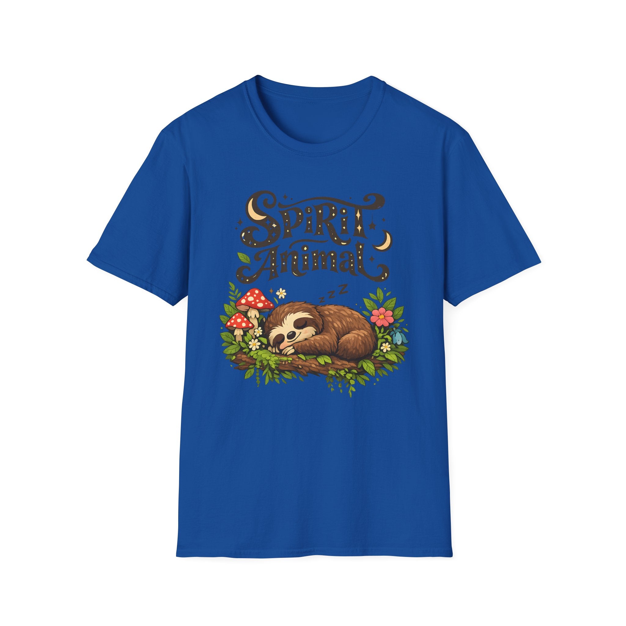 Spirit Animal T-Shirt - Cute Sleeping Sloth Graphic Tee