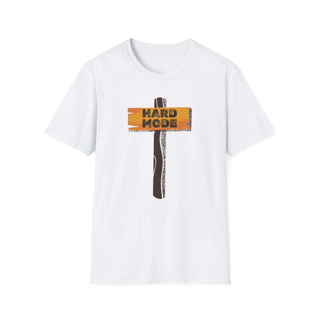 Hard Mode Sign T-Shirt — Retro Rustic Distressed Graphic Tee