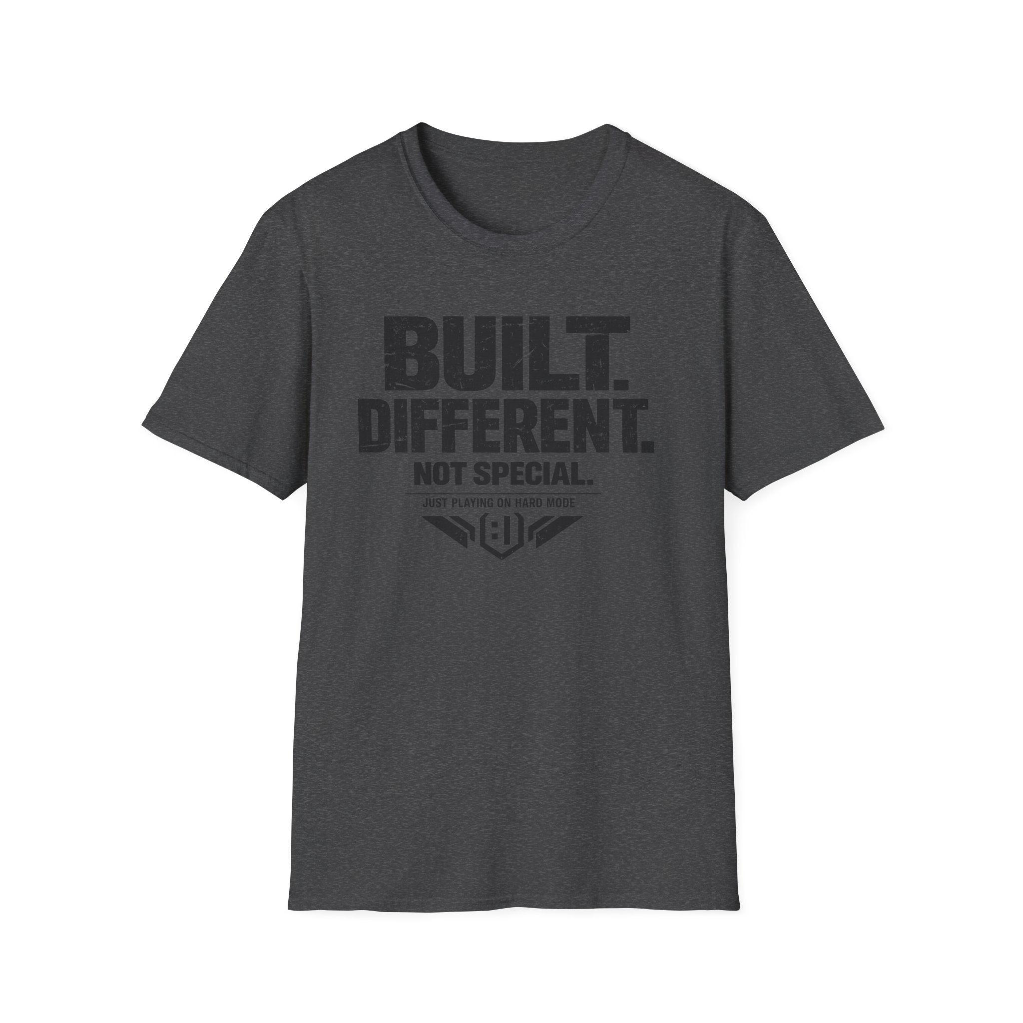 Built Different T‑Shirt - Graphic Tee for Confident, Humorous Style