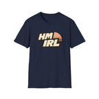 HM IRL Retro Logo T-Shirt — Vintage Sunset Graphic Tee