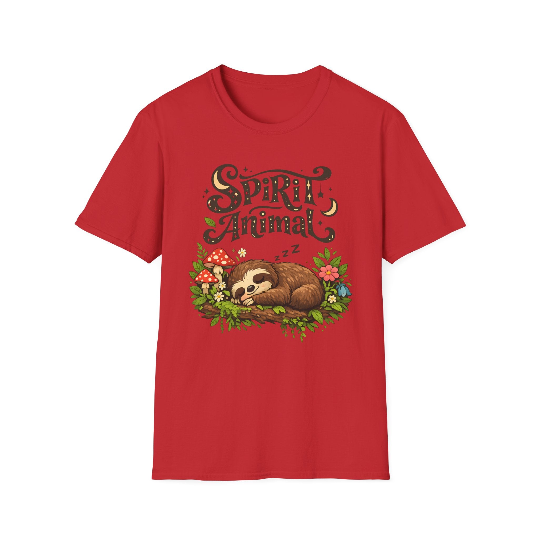 Spirit Animal T-Shirt - Cute Sleeping Sloth Graphic Tee