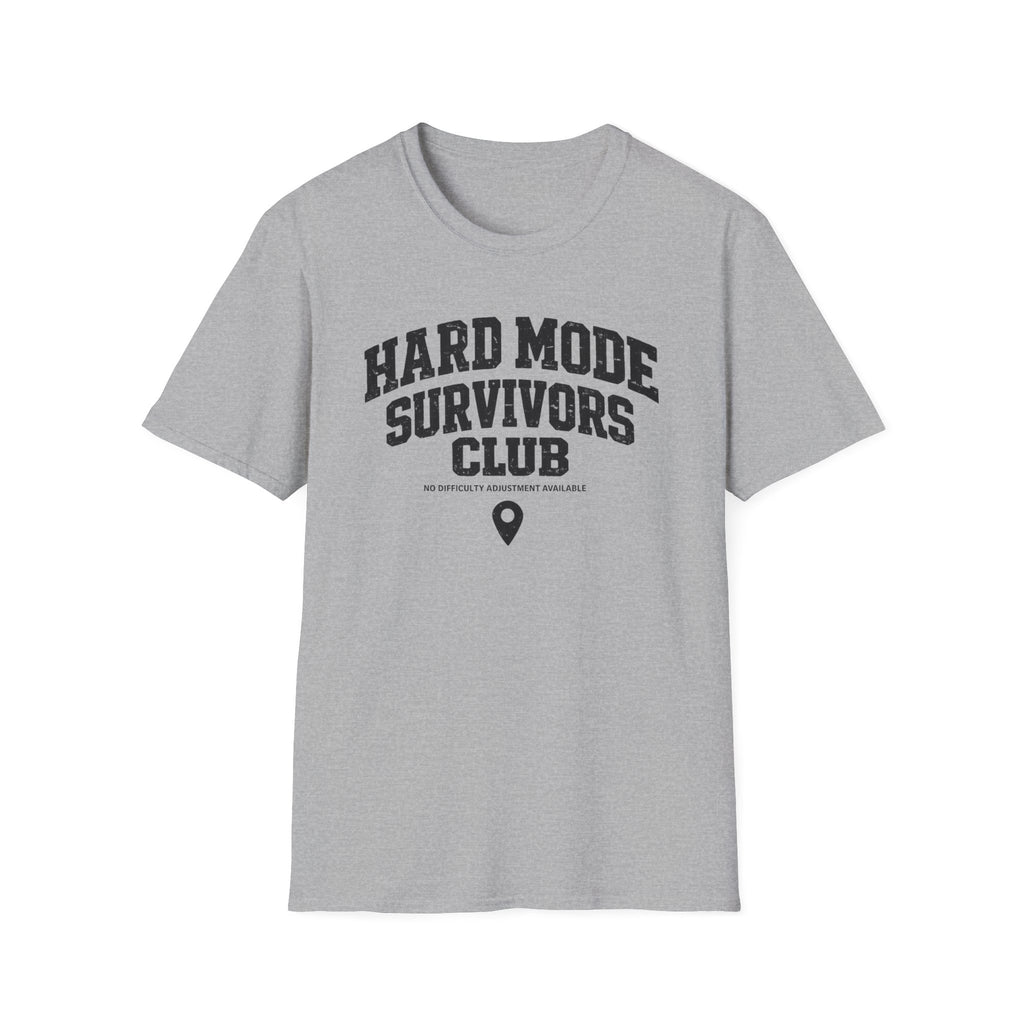 Hard Mode Survivors Club T-Shirt — Gamer Achievement Tee