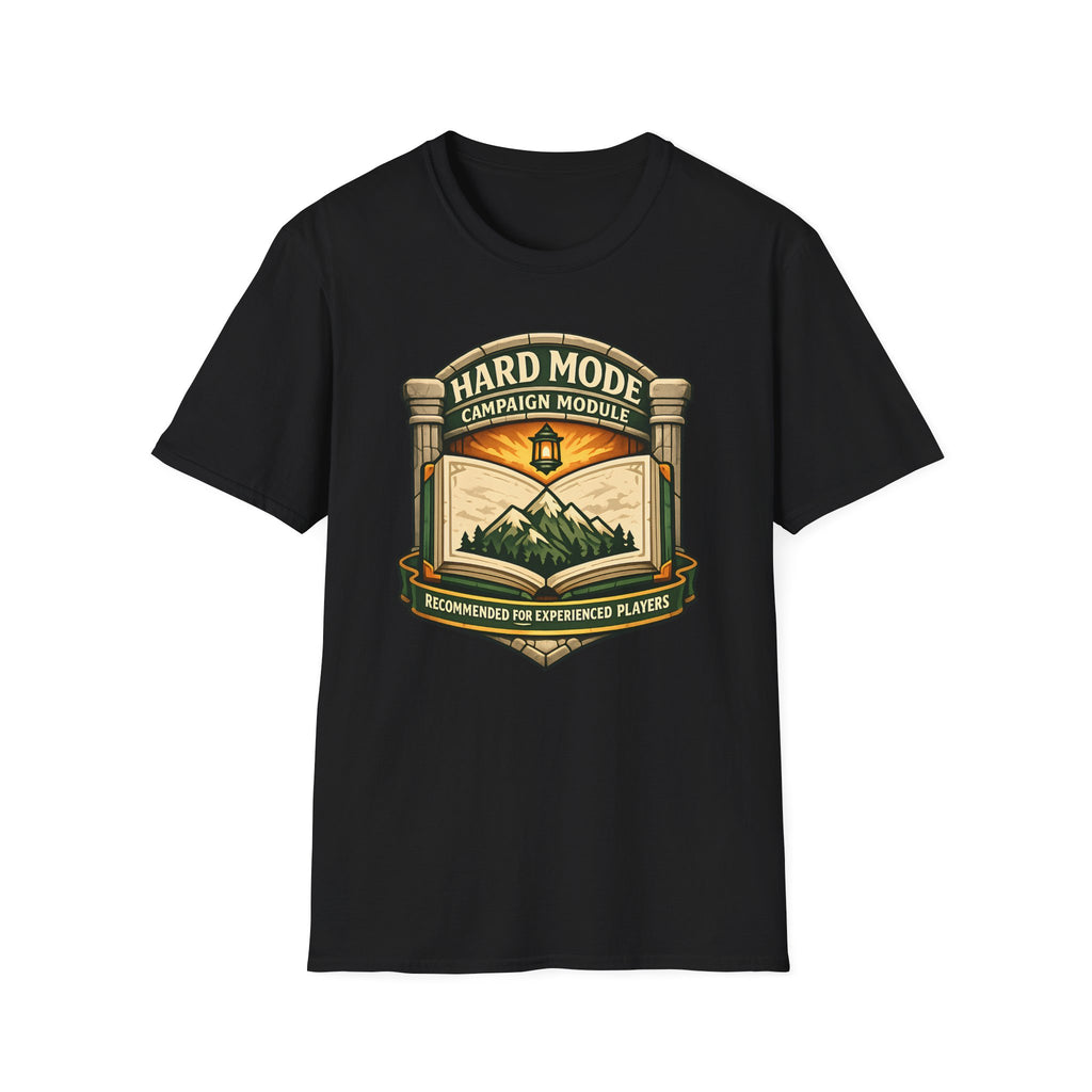 Hard Mode Campaign Module T-Shirt - RPG Adventure Graphic Tee