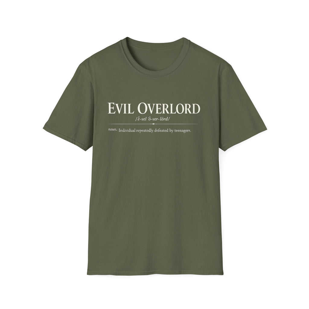 Evil Overlord Definition T-Shirt - Funny Sarcastic Geek Tee