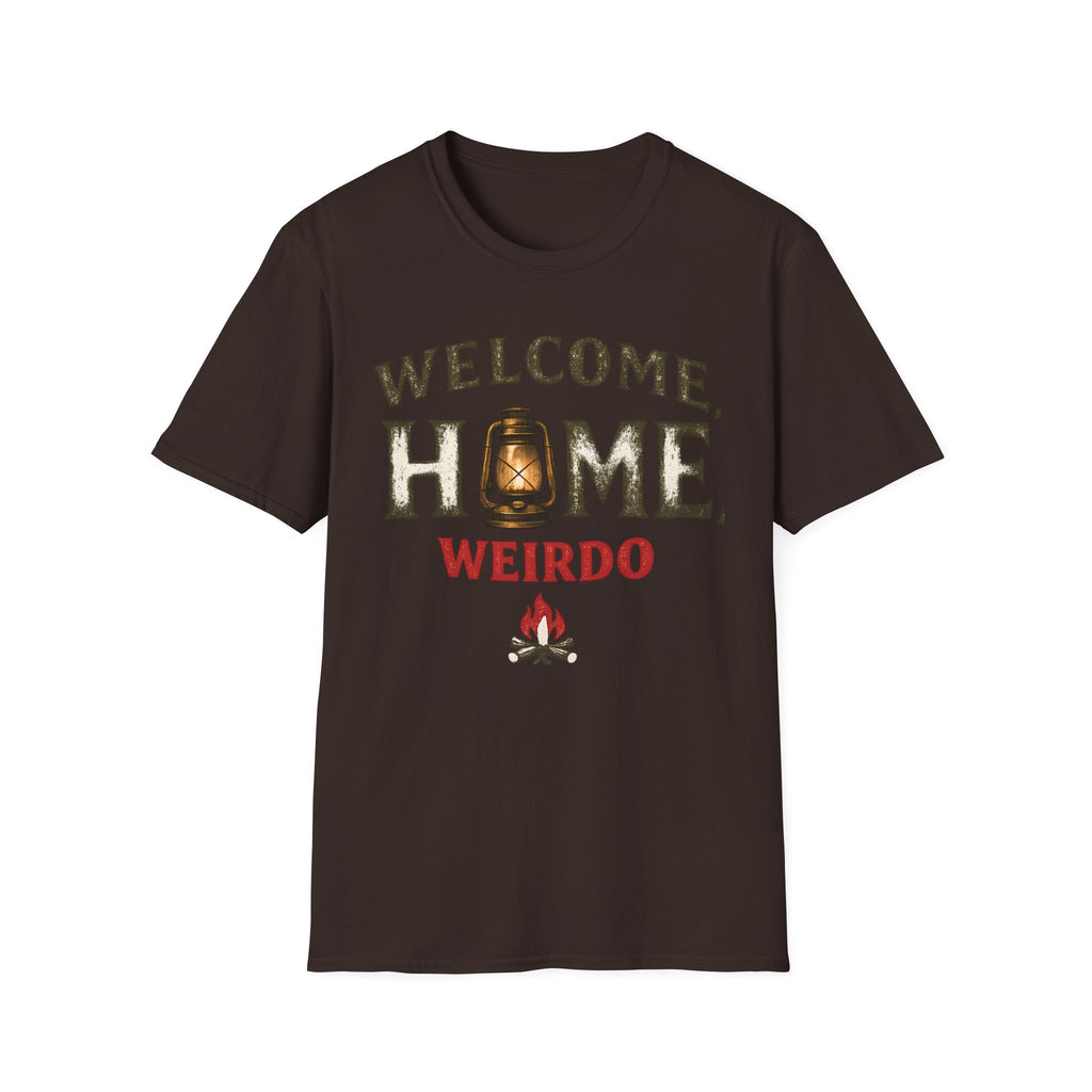 Welcome Home Weirdo T-Shirt - Funny Rustic Lantern Tee