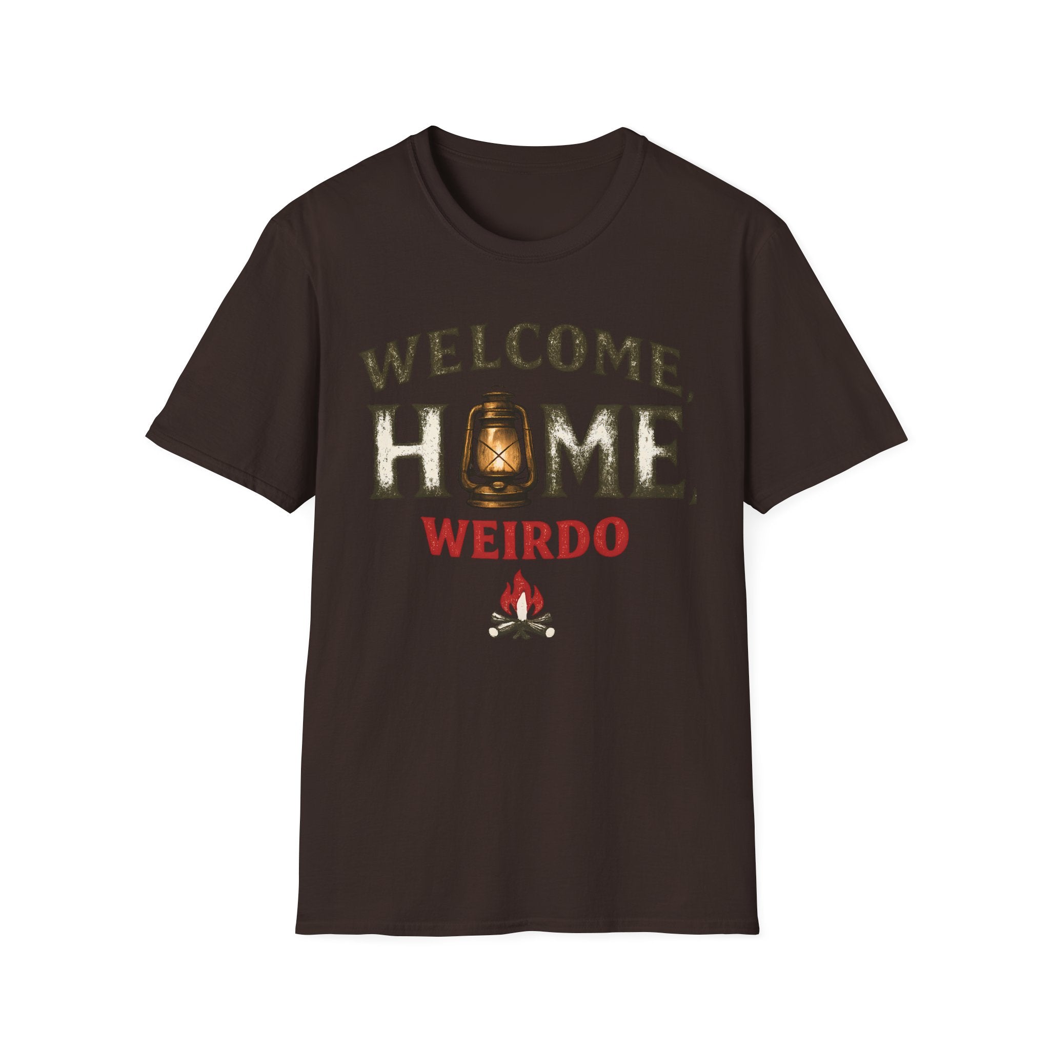 Welcome Home Weirdo T-Shirt - Funny Rustic Lantern Tee