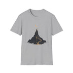 Mountain Peak T-Shirt — Minimal Moon & Golden Path Tee
