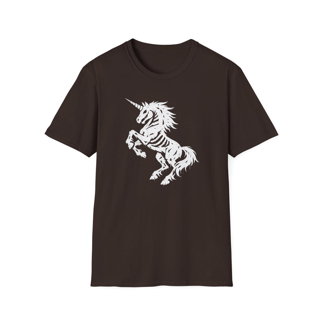Unicorn Skeleton Graphic T-Shirt — Gothic Mythical Tee