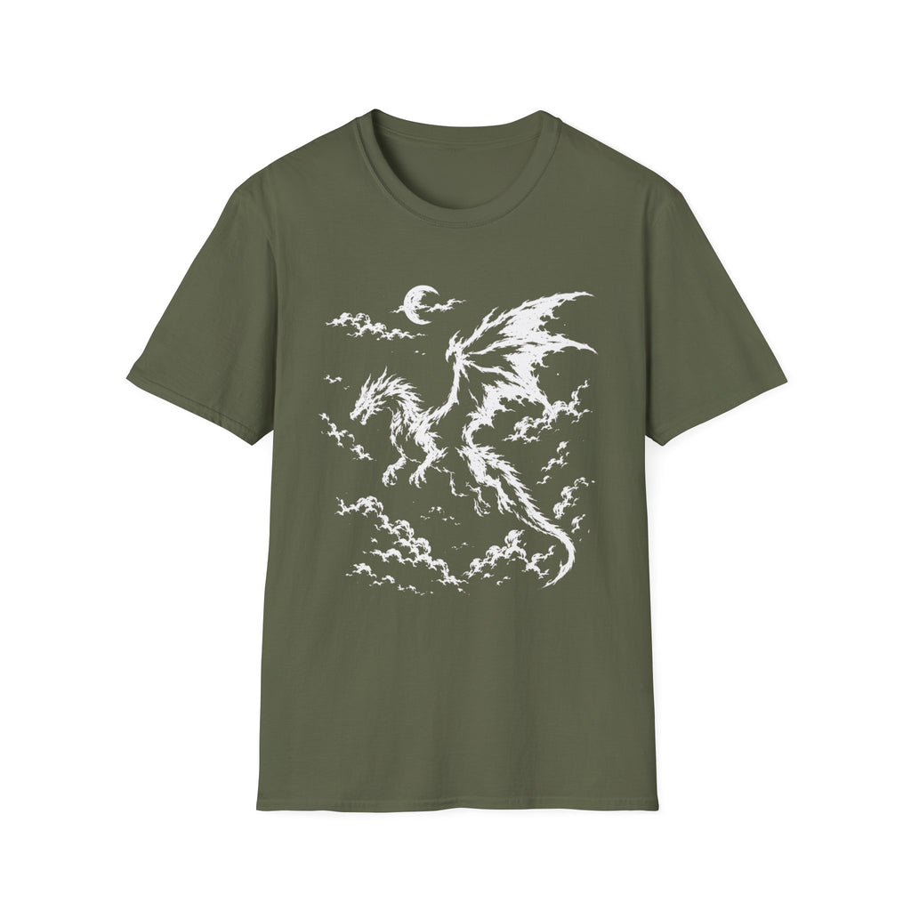 Night Sky Dragon Silhouette T-Shirt