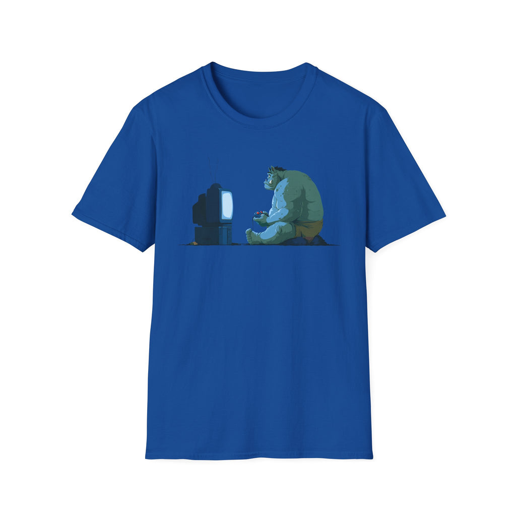Ogre Gamer T-Shirt - Retro Console Monster TV Print