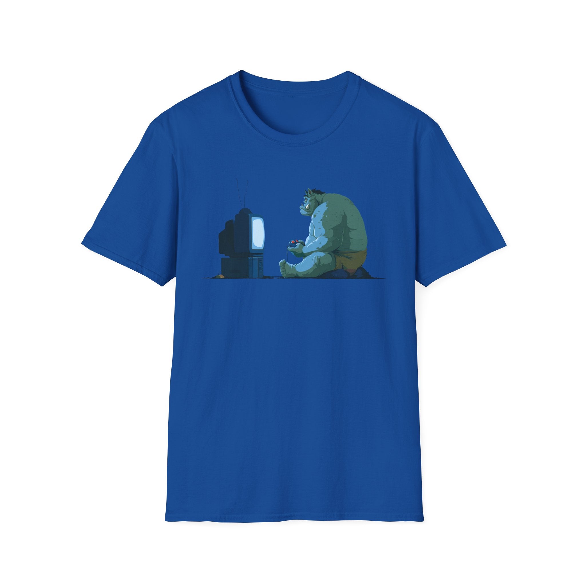 Ogre Gamer T-Shirt - Retro Console Monster TV Print