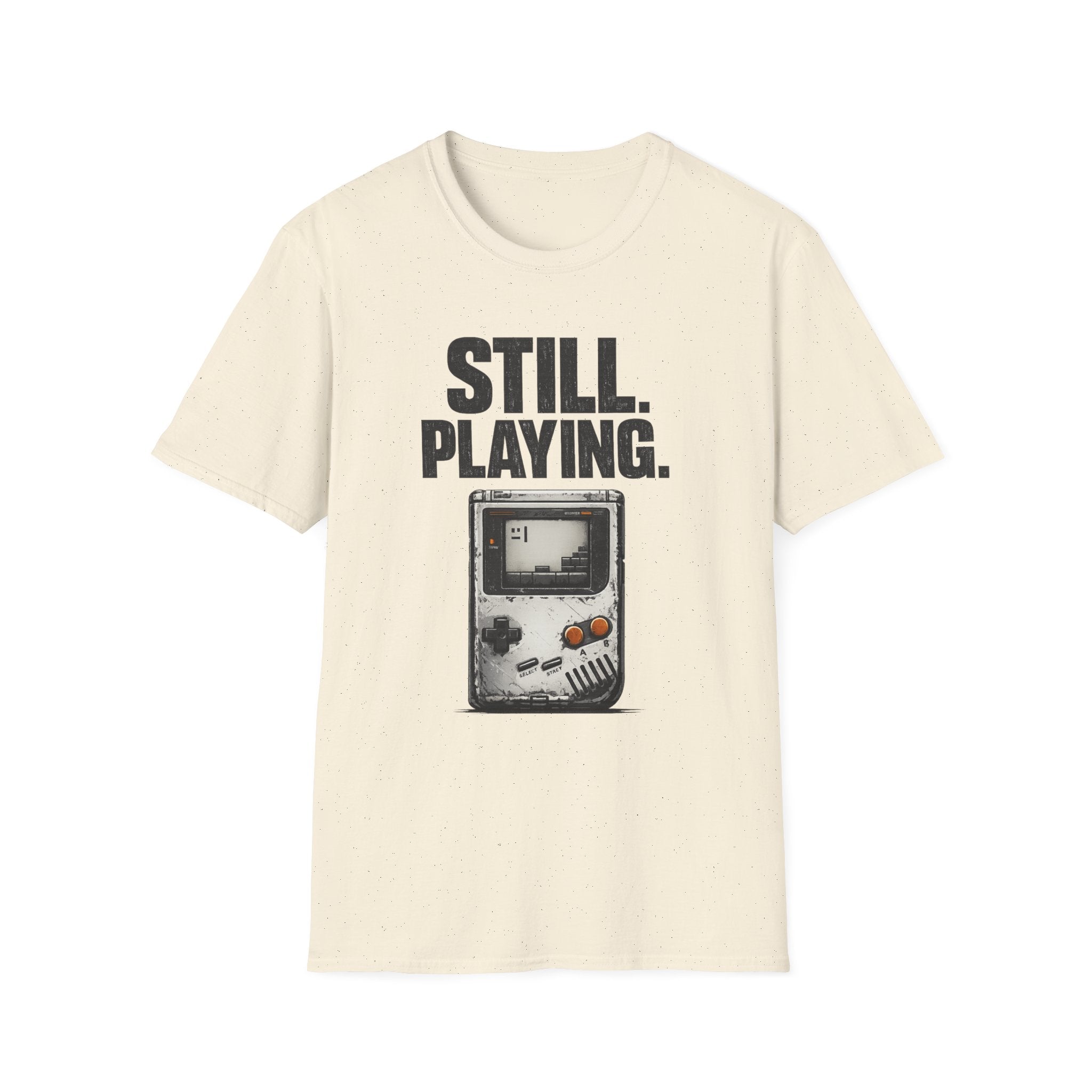 "Still. Playing." T-Shirt - Retro Game System Design, Gamer Nostalgia Tee