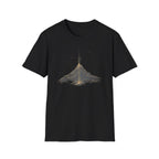 Golden Mountain Peak T‑Shirt — Minimal Night Sky Adventure Tee
