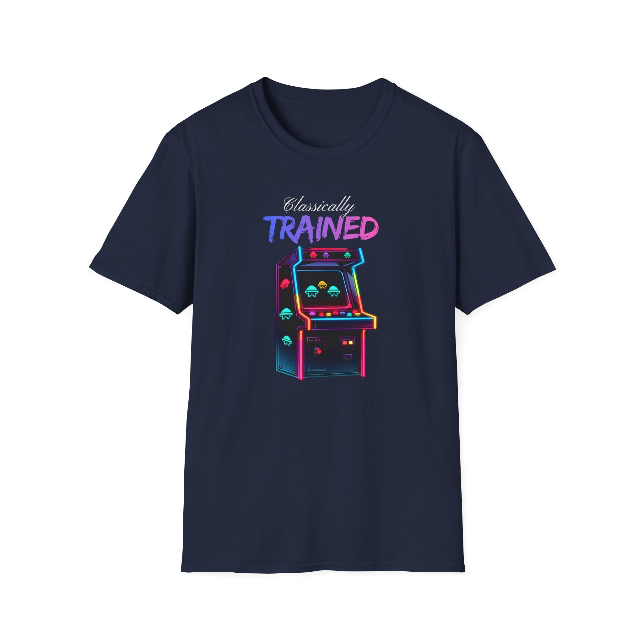 Classically Trained Arcade T-Shirt - Retro Neon Video Game Tee