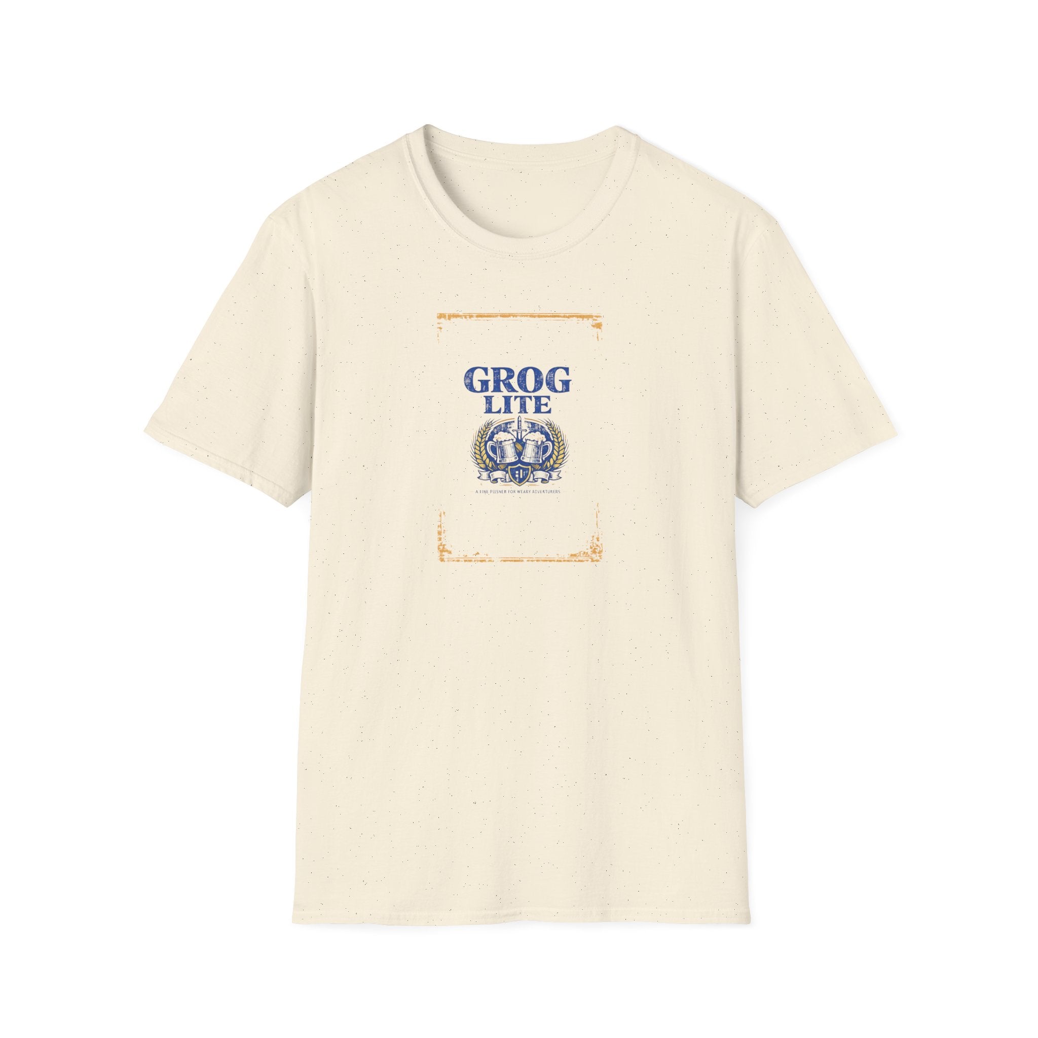 Grog Lite Parody Beer Logo T‑Shirt — Vintage Label Tee