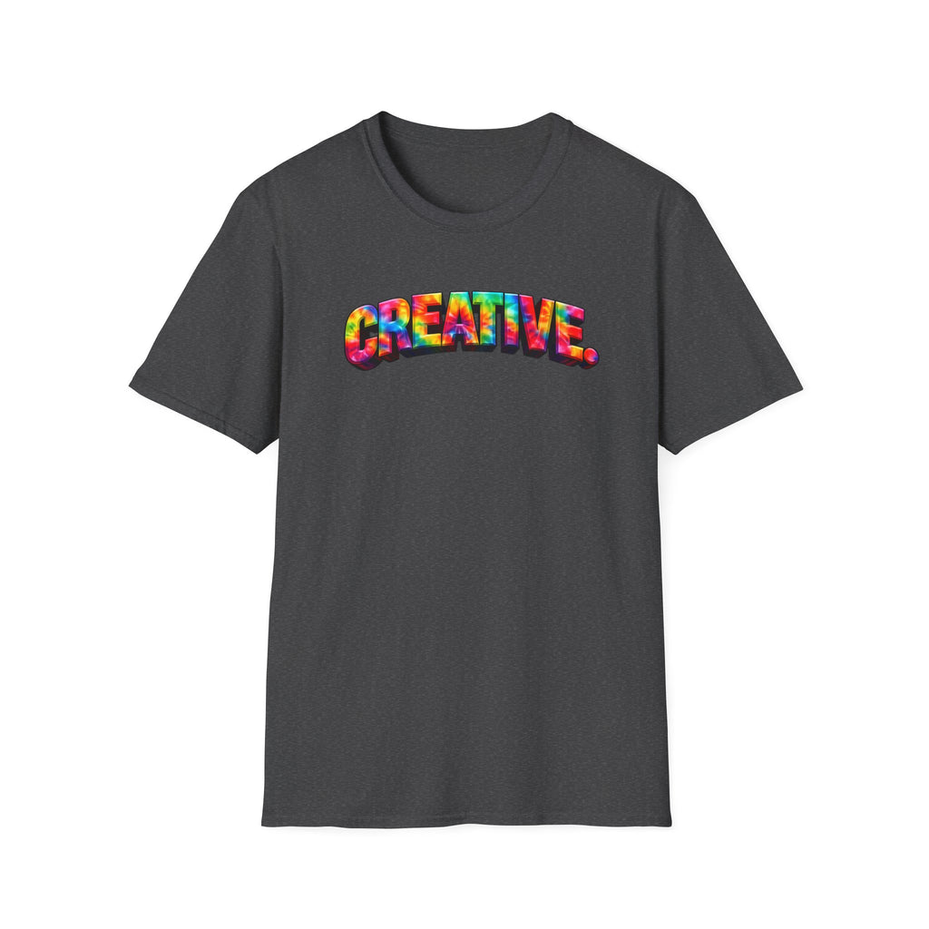 Creative Tie-Dye T-Shirt — Bold Rainbow Graphic Tee