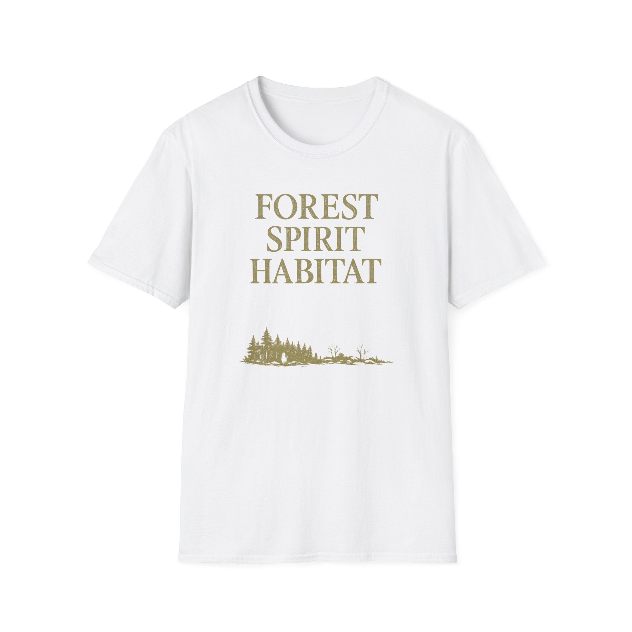 Forest Spirit Habitat T-Shirt - Fantasy Nature Lover Graphic Tee