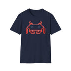 Retro Neon Space Invader T-Shirt
