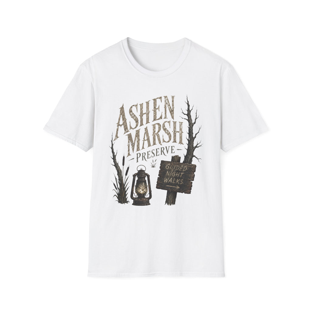 Ashen Marsh Preserve T-Shirt - Rustic Swamp Tour Tee
