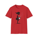 Cute Elf Firefly Jar Silhouette T‑Shirt - Whimsical Elf Graphic Tee